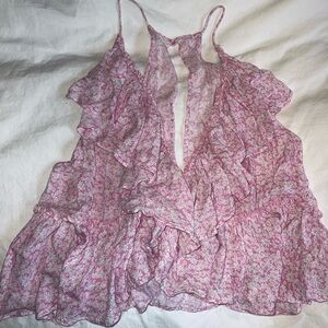 Flowy Floral Crop Top Tank